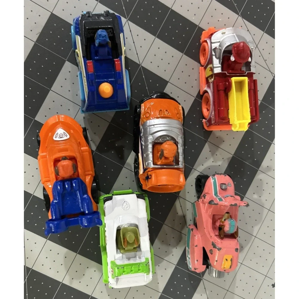 Paw Patrol Mighty Pups Super Paws Set TRUE METAL Car Assortment Lot of 6 toy car